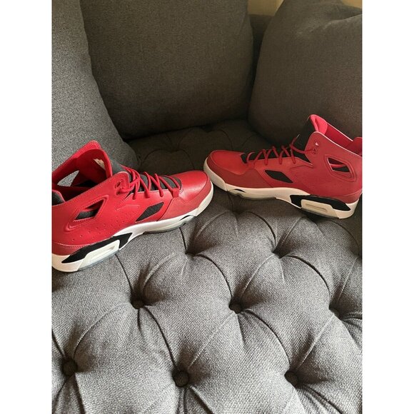 Air Jordan Flight Club 91 Gym Red White Black 555475-600 Men’s Size 10-worn once main image 7